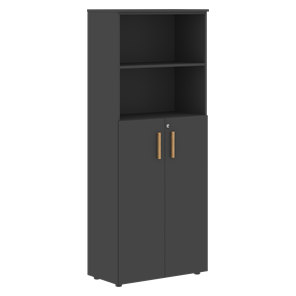 Шкаф с глухими средними дверьми FORTA Черный Графит  FHC 80.6(Z) (798х404х1965) в Орле