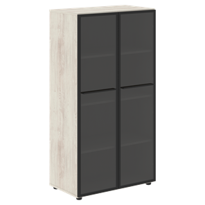 Шкаф средний со стеклянными  дверцами LOFTIS Сосна Эдмонт LMC 80.2 (800х430х1517) в Орле