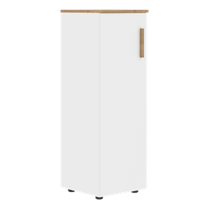 Шкаф колонна средний с левой дверью FORTA Белый-Дуб Гамильтон  FMC 40.1 (L) (399х404х801) в Орле