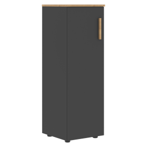 Средний шкаф колонна с левой дверью FORTA Графит-Дуб Гамильтон   FMC 40.1 (L) (399х404х801) в Орле