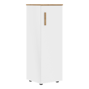 Средний шкаф колонна с правой дверью FORTA Белый-Дуб Гамильтон  FMC 40.1 (R) (399х404х801) в Орле