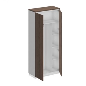 Шкаф для одежды с дополнением Bravo, дуб гладстоун/белый премиум/дуб гладстоун (90х40х203.4) в Орле