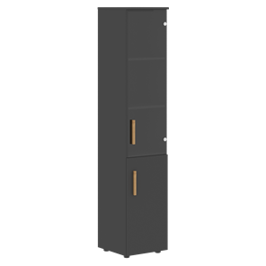 Шкаф колонна высокий с глухой дверью FORTA Черный Графит  FHC 40.2 (L/R) (399х404х1965) в Орле