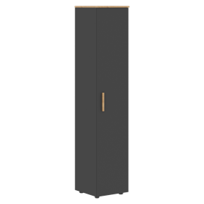 Высокий шкаф колонна с глухой дверью FORTA Графит-Дуб Гамильтон   FHC 40.1 (L/R) (399х404х1965) в Орле