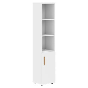Высокий шкаф с глухой малой дверью  правой FORTA Белый FHC 40.5 (R) (399х404х1965) в Орле