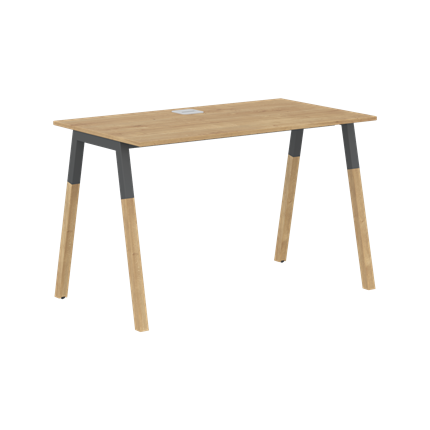 Письменный стол FORTA Дуб Гамильтон-Черный графит-Бук FST 1167 (1180х670х733) в Орле - изображение