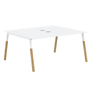 Переговорный стол FORTA Белый-Белый-Бук FWST 1513 (1580x1346x733) в Орле