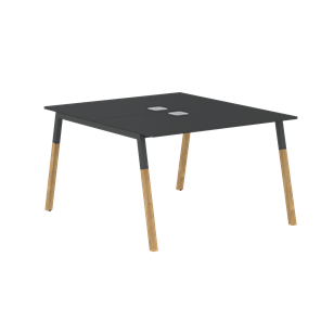Стол для переговоров FORTA Черный Графит-Черный Графит-Бук  FWST 1113 (1180x1346x733) в Орле