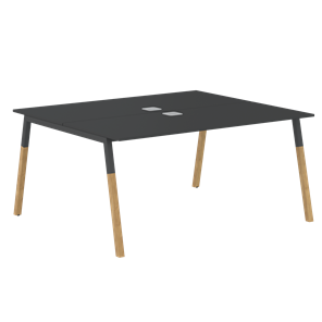 Стол для переговоров FORTA Черный Графит-Черный Графит-Бук FWST 1513 (1580x1346x733) в Орле