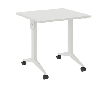 Складной мобильный стол X.M-0.7, Металл белый/Белый бриллиант в Орле