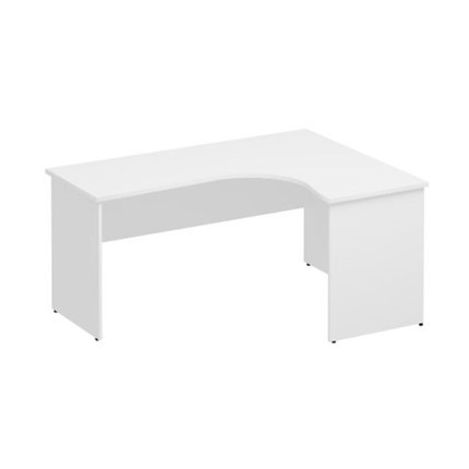 Угловой стол Комфорт, белый премиум, правый (160x120x75) К 125 в Орле - изображение