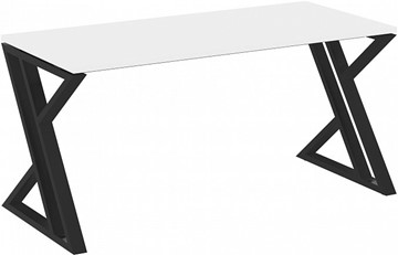 Письменный стол Loft VR.L-SRZ-4.7, Белый Бриллиант/Черный металл в Орле