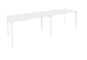 Офисный стол на металлокаркасе O.MP-RS-2.3.8 Белый/Белый бриллиант в Орле