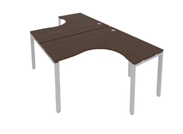 Офисный стол на металлокаркасе Metal System БП.РАС-СА-2.3 Венге/Серый в Орле