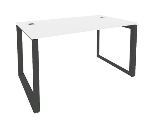 Стол на металлокаркасе O.MO-SRR-3.8, Антрацит/Белый в Орле - изображение