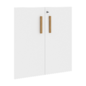 Двери для шкафов низкие с замком FORTA Белый FLD 40-2(Z) (794х18х766) в Орле