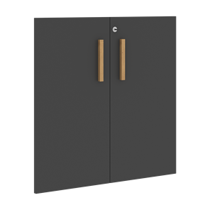 Низкие двери для шкафов с замком FORTA Черный ГрафитFLD 40-2(Z) (794х18х766) в Орле