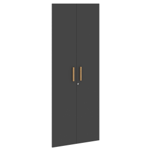 Высокие двери для шкафов с замком FORTA Черный Графит FHD 40-2(Z)  (794х18х1932) в Орле