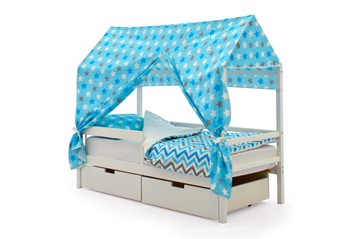 Крыша текстильная для кровати-домика Svogen (звезды, голубой) в Орле