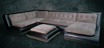 П-образный диван Шад Эвелина со столом-пуфом в Орле