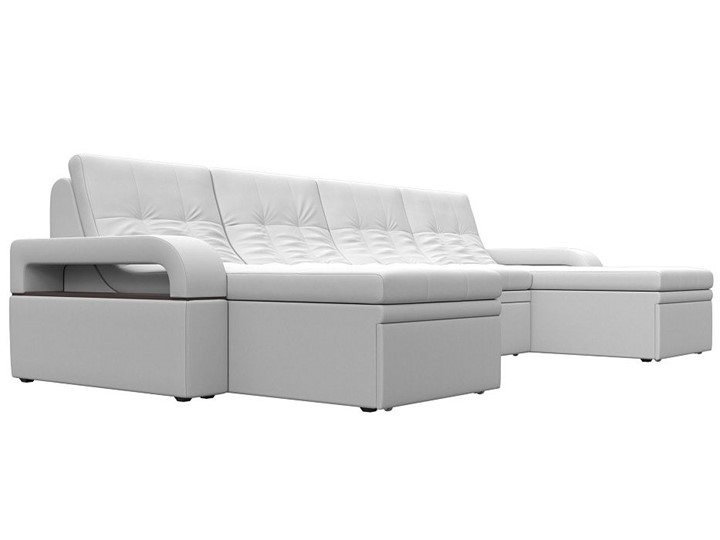 П-образный диван Лига-035 мини, Белый (экокожа) в Орле - изображение 4