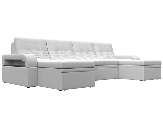 П-образный диван Лига-035 мини, Белый (экокожа) в Орле - изображение