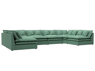П-образный диван Лига-040, Амур зеленый (рогожка) в Орле