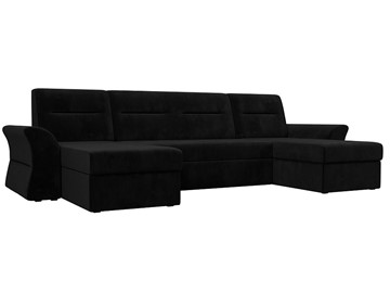 Большой П-образный диван Клайд, Черный (Велюр) в Орле - предосмотр