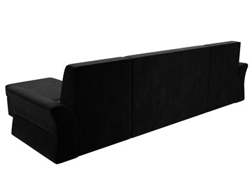 Большой П-образный диван Клайд, Черный (Велюр) в Орле - предосмотр 4