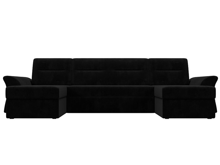 Большой П-образный диван Клайд, Черный (Велюр) в Орле - изображение 7