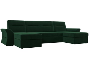 Большой П-образный диван Клайд, Зеленый (Велюр) в Орле