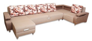 П-образный диван Престиж-15 люкс с полкой в Орле