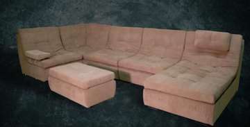 П-образный диван Шад Премьер со столом-пуфом в Орле