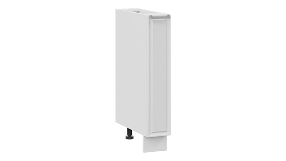 Шкаф напольный с выдвижной корзиной Белладжио 1Н15К (Белый, Фон белый) в Орле - изображение