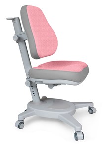 Растущее детское кресло Mealux Onyx (Y-110) G + DPG  - серое + чехол розовый с серыми вставками в Орле