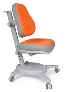 Кресло Mealux Onyx (Y-110) OG  - серое + чехол оранжевый с серыми вставками в Орле