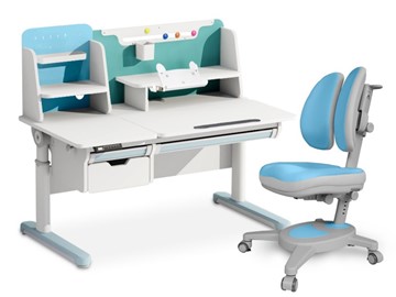 Комплект из кресла и растущей парты Mealux Electro 730 WB + надстр + Y-115 BLG в Орле