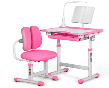 Комплект из растущего стола и кресла Mealux EVO BD-23 Pink в Орле