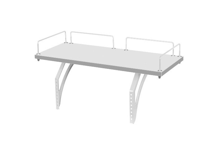 Растущий стол 1/75-40 (СУТ.25) + Polka_z 1/600 + Polka_zz 1/600 белый/белый/Серый в Орле - изображение 1
