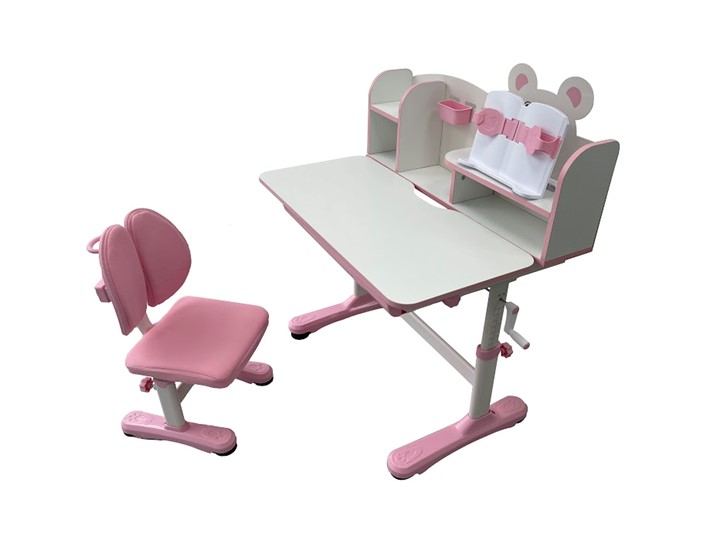 Парта растущая и стул Carezza Pink FUNDESK в Орле - изображение 1