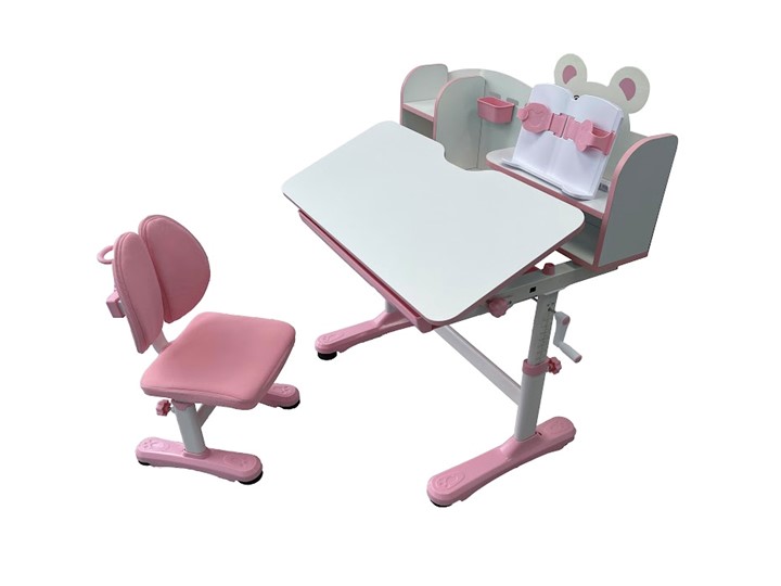 Парта растущая и стул Carezza Pink FUNDESK в Орле - изображение 2