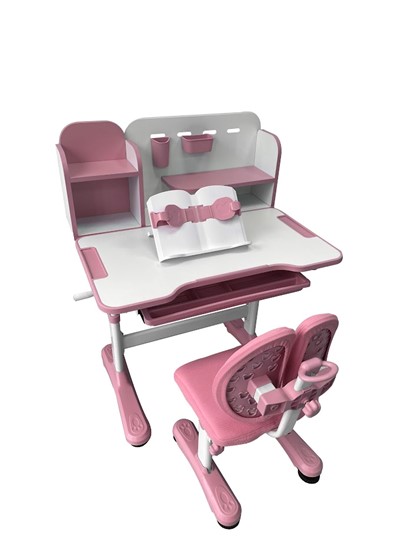 Растущий стол и стул Vivo Pink FUNDESK в Орле - изображение 2