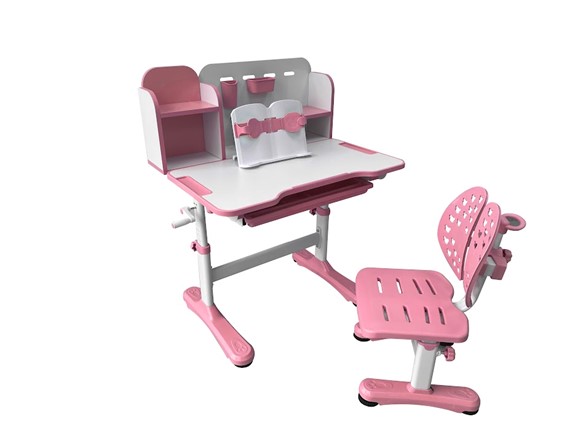 Растущий стол и стул Vivo Pink FUNDESK в Орле - изображение