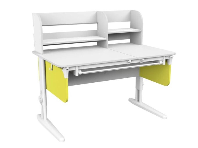 Детский стол-трансформер Lp/70-45 (СУТ.62 PRO) белый/белый/лайм в Орле - изображение 1