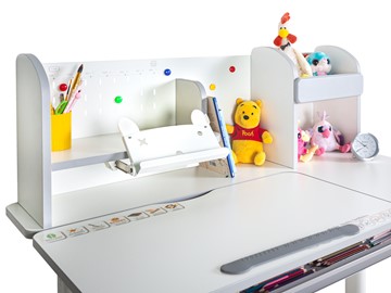 Детский стол-трансформер Mealux Vancouver Multicolor BL, белый + серый (BD-620 W/MC + PN) в Орле - предосмотр 12