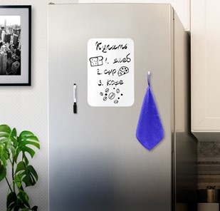 Доска магнитно-маркерная на холодильник BRAUBERG, 30х21 см с маркером, магнитом и салфеткой в Орле - предосмотр 2