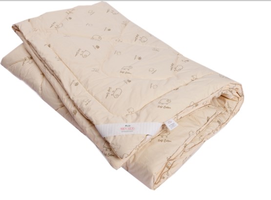 Стеганое одеяло ОВЕЧЬЯ ШЕРСТЬ в упаковке п-э вакуум в Орле - изображение